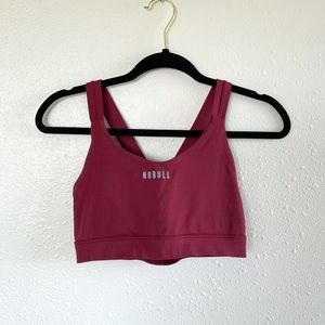 Nobull Pace Sports Bra- medium EUC wine color